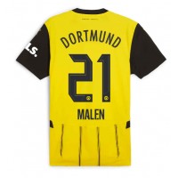 Borussia Dortmund Donyell Malen #21 Fußballbekleidung Heimtrikot 2024-25 Kurzarm